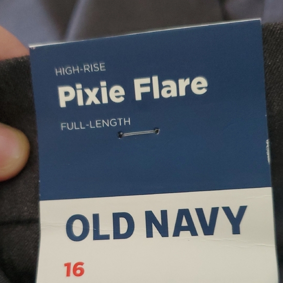 Gray Old Navy Pixie Flare Pants - Picture 3 of 5